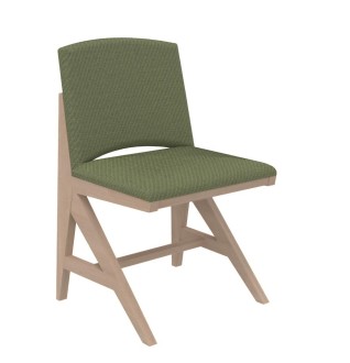 Chaise rembourrée appui sur table Soline